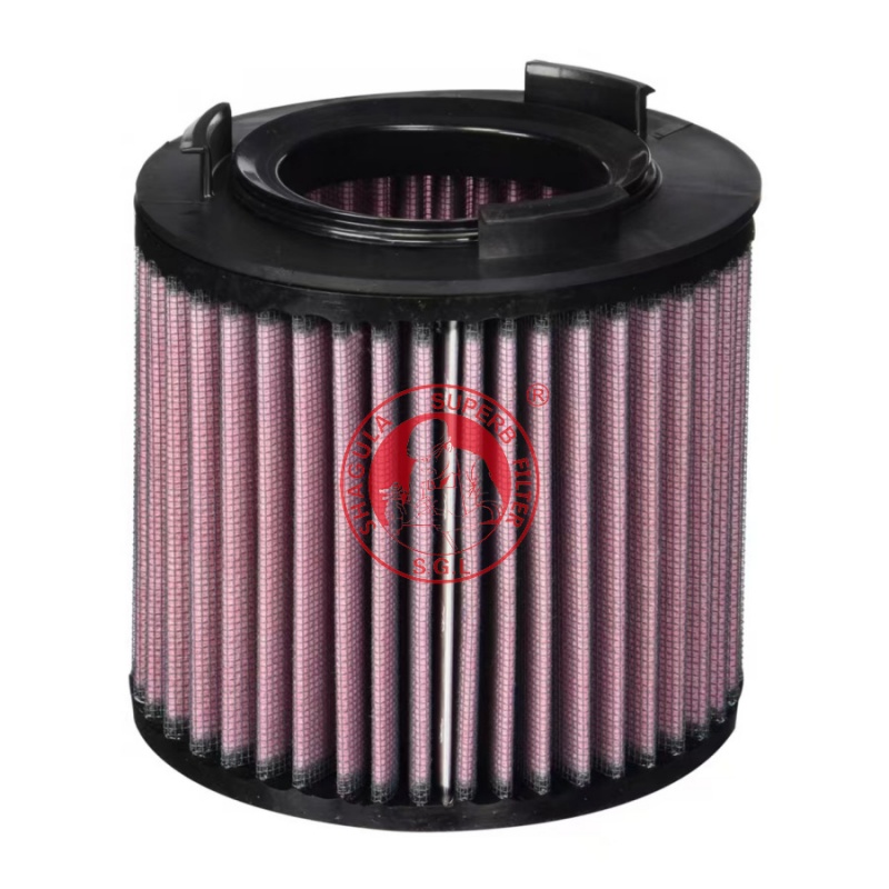 Reusable engine air filter element with precise fit and performance filtration material